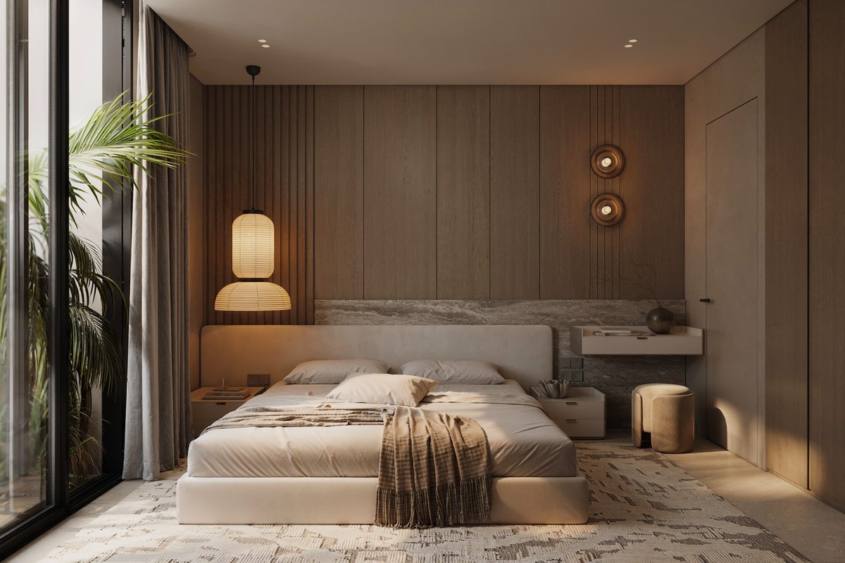 Soho Residence Koh Samui — интерьер спальни виллы